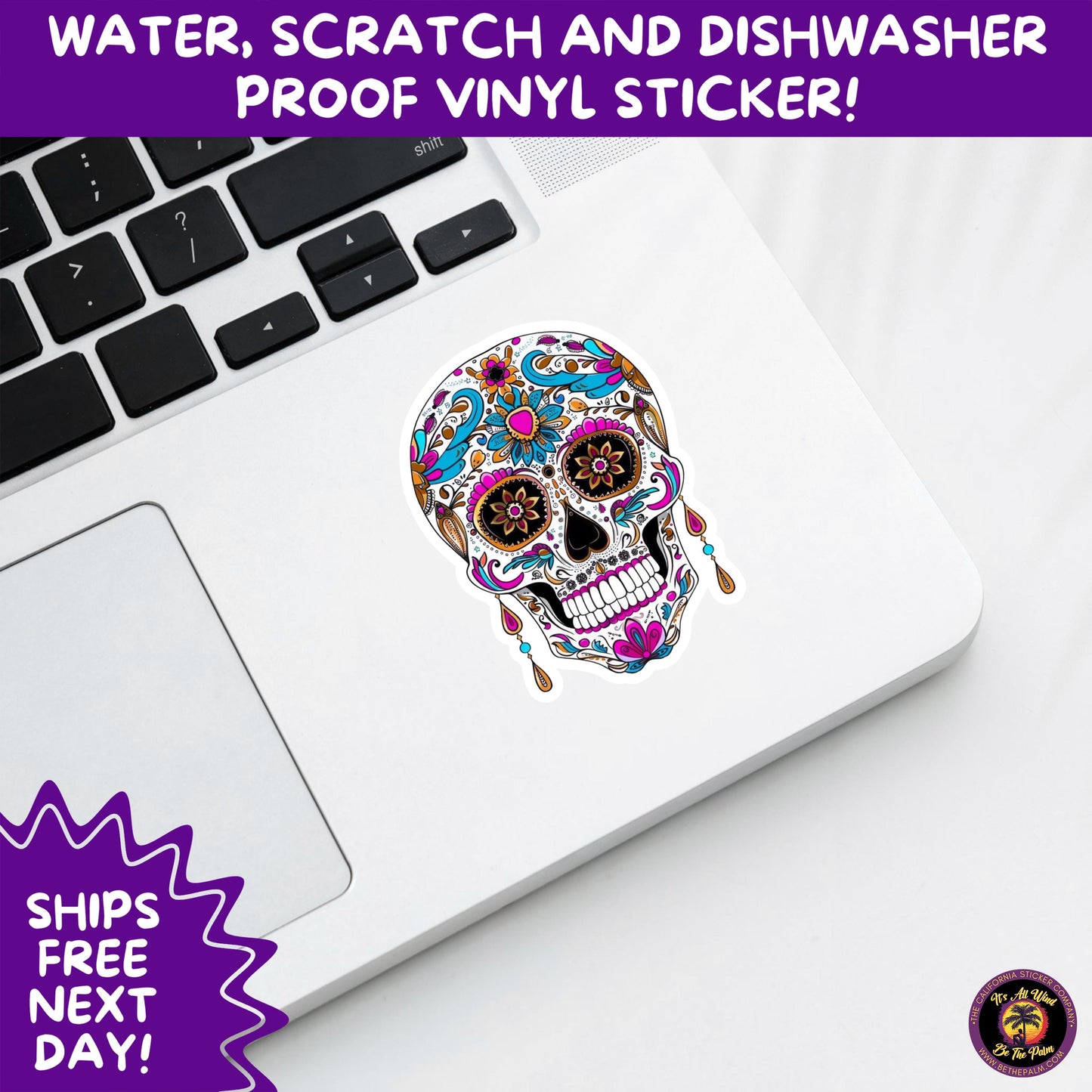 SUGAR SKULL STICKERS Day of the Dead Aesthetic Sticker Pack for Journals Laptops Water Bottles Halloween Decor and Spooky Season Gifts