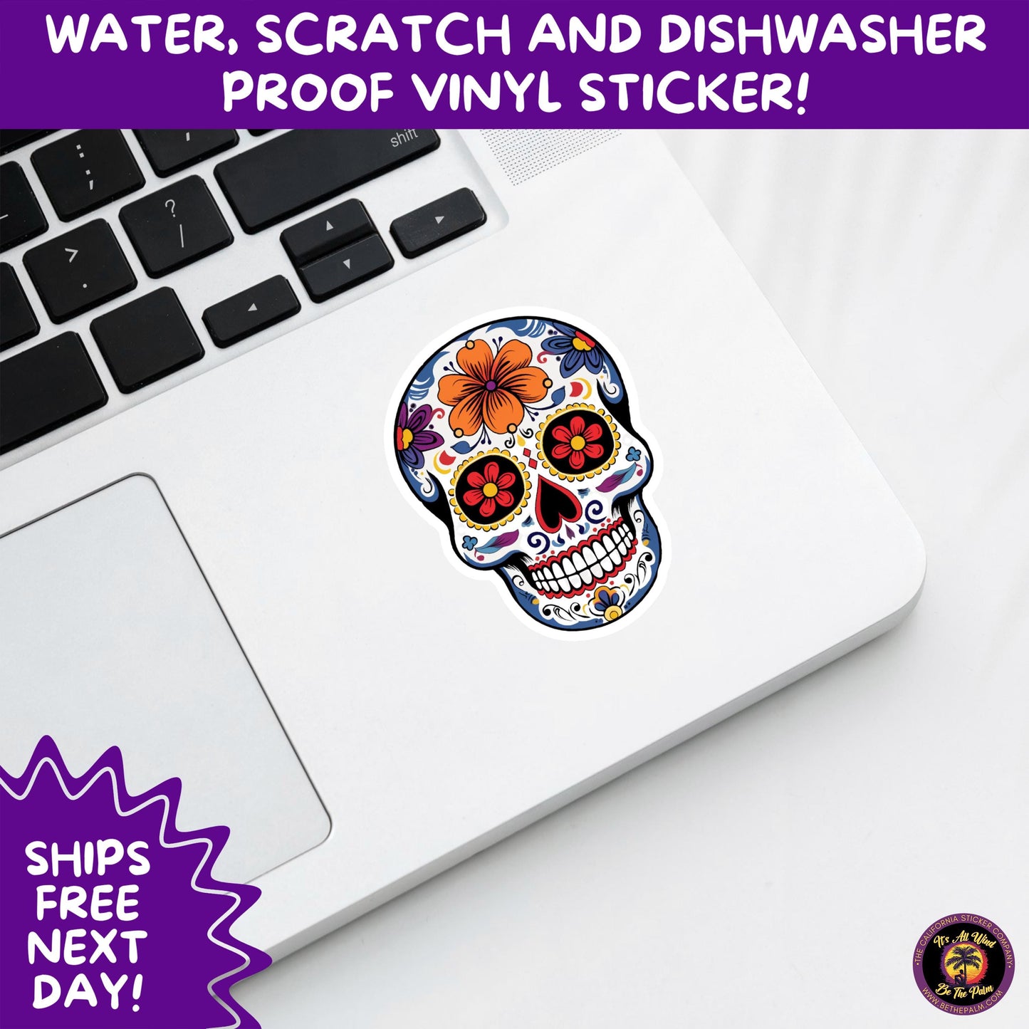 SUGAR SKULL STICKERS Day of the Dead Aesthetic Sticker Pack for Journals Laptops Water Bottles Halloween Decor and Spooky Season Gifts