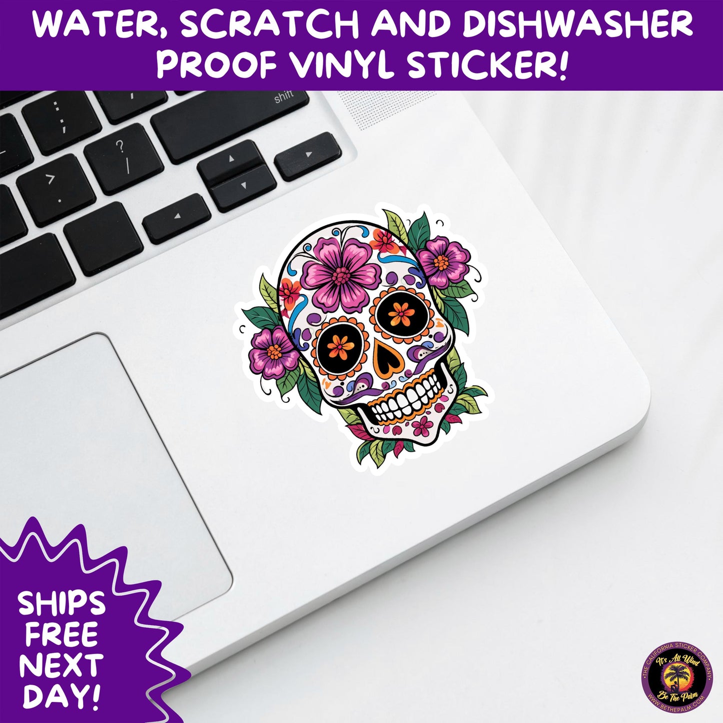 SUGAR SKULL STICKERS Day of the Dead Aesthetic Sticker Pack for Journals Laptops Water Bottles Halloween Decor and Spooky Season Gifts