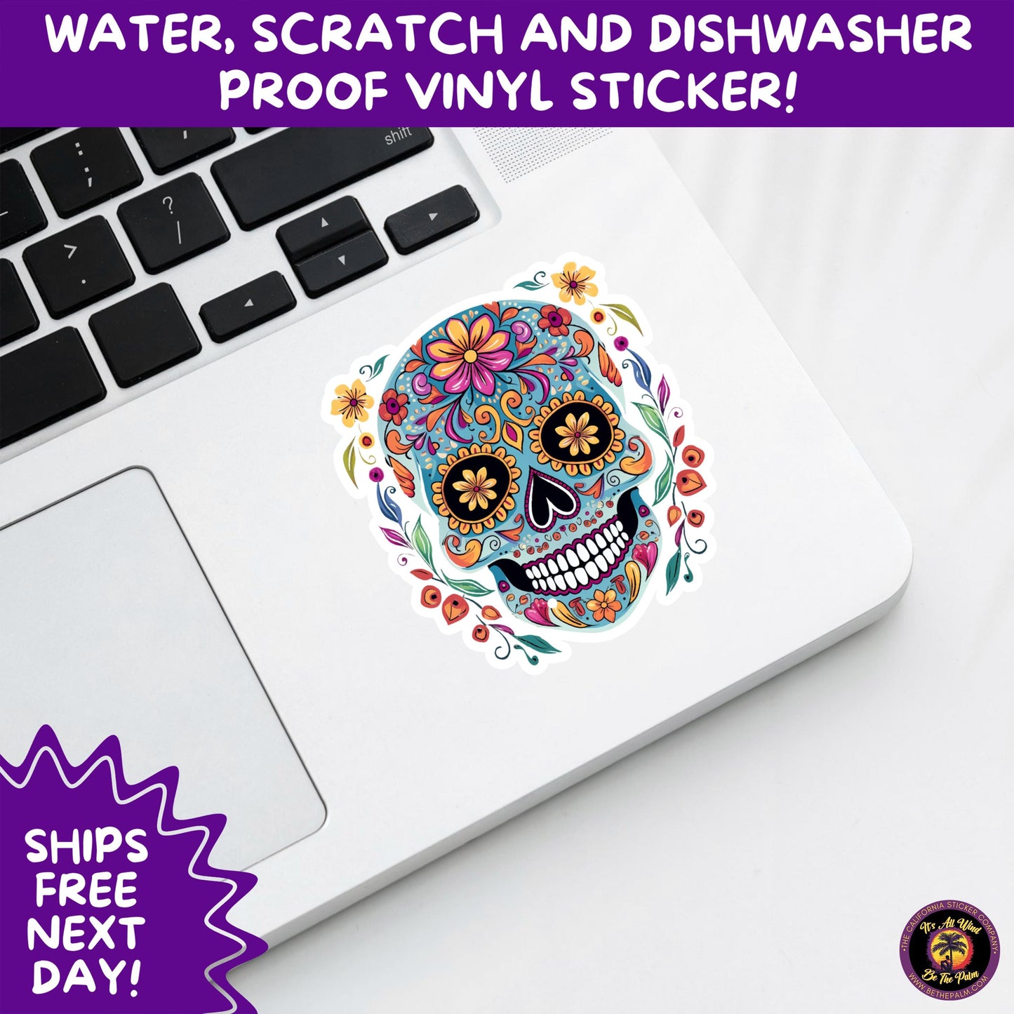 SUGAR SKULL STICKERS Day of the Dead Aesthetic Sticker Pack for Journals Laptops Water Bottles Halloween Decor and Spooky Season Gifts