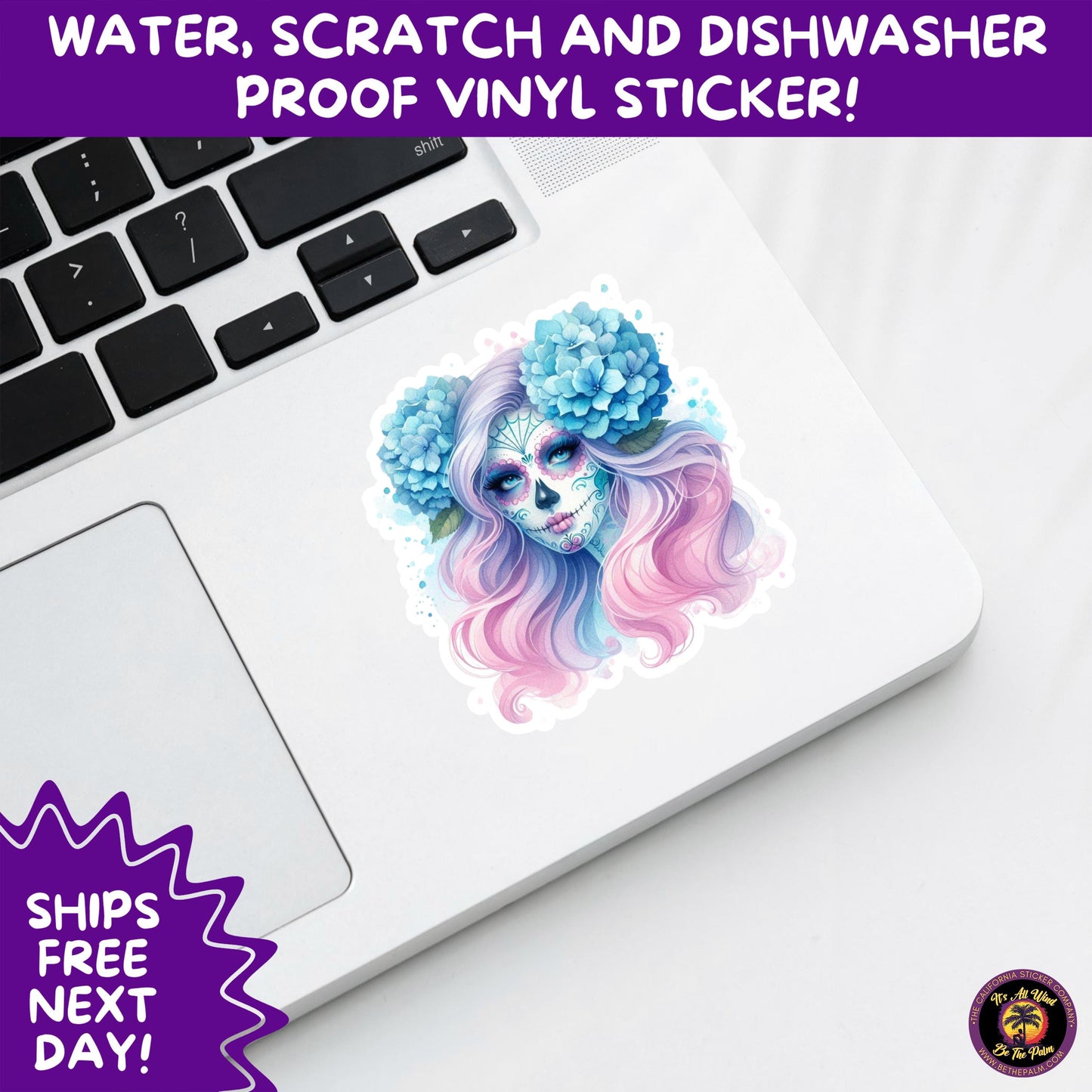 SUGAR SKULL STICKERS Day of the Dead Aesthetic Sticker Pack for Journals Laptops Water Bottles Halloween Decor and Spooky Season Gifts