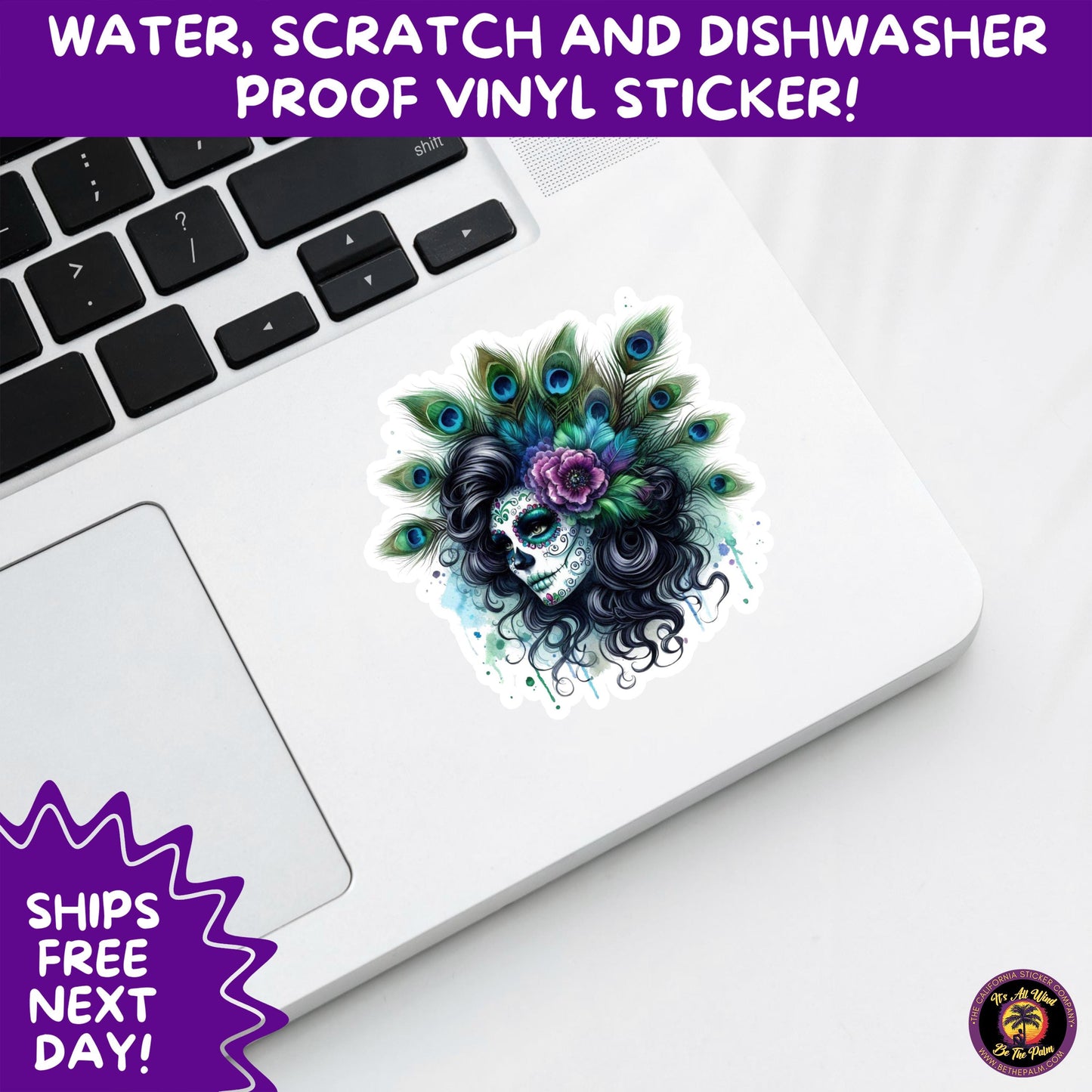 SUGAR SKULL STICKERS Day of the Dead Aesthetic Sticker Pack for Journals Laptops Water Bottles Halloween Decor and Spooky Season Gifts