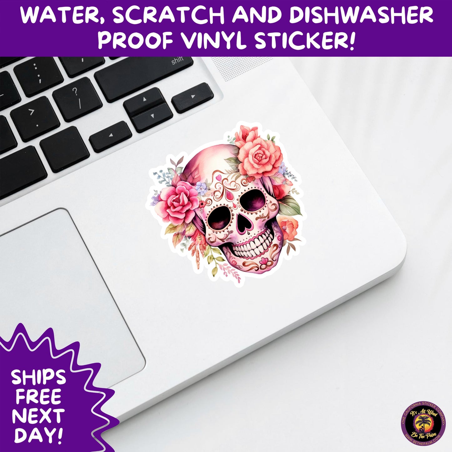 SUGAR SKULL STICKERS Day of the Dead Aesthetic Sticker Pack for Journals Laptops Water Bottles Halloween Decor and Spooky Season Gifts