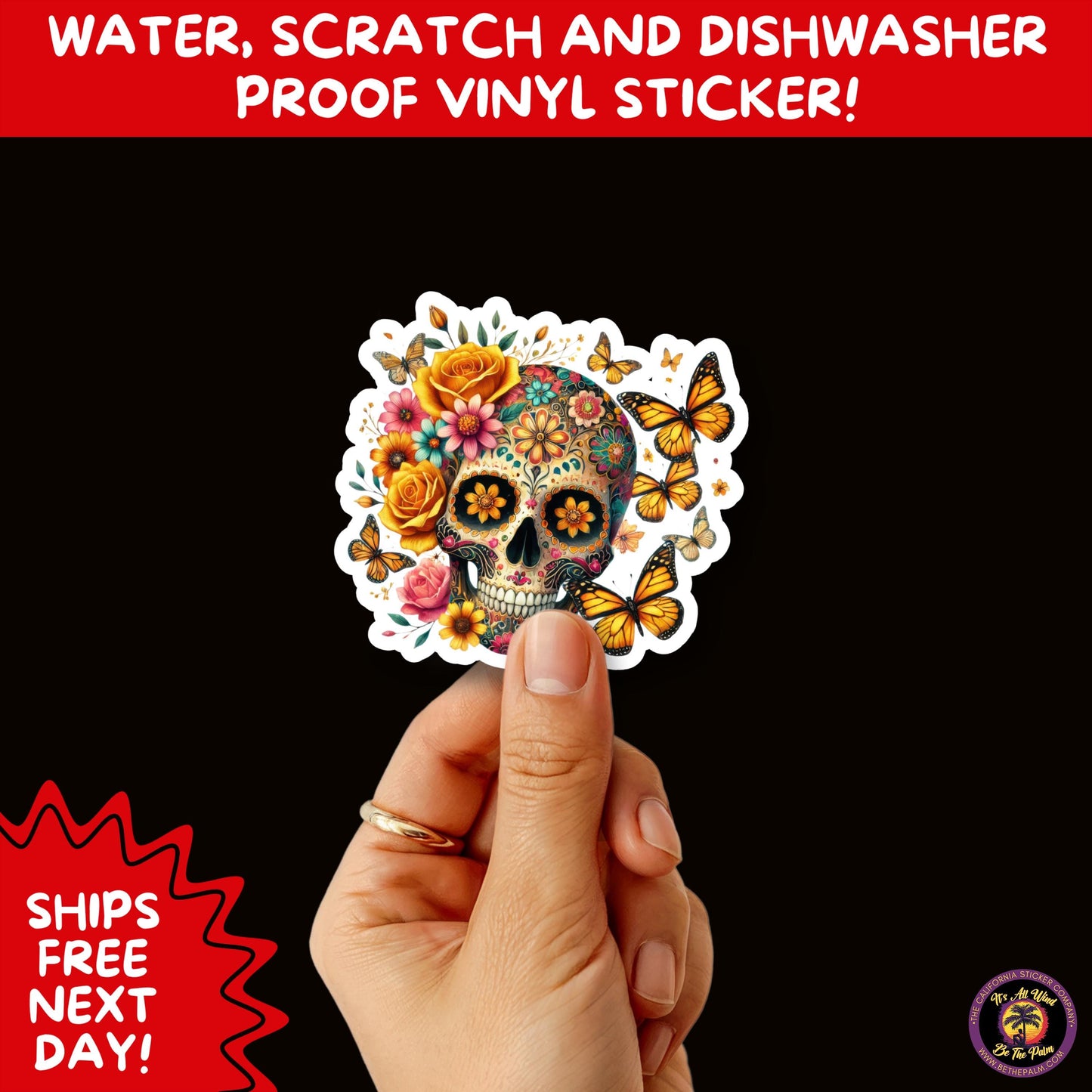 SUGAR SKULL STICKERS Day of the Dead Aesthetic Sticker Pack for Journals Laptops Water Bottles Halloween Decor and Spooky Season Gifts