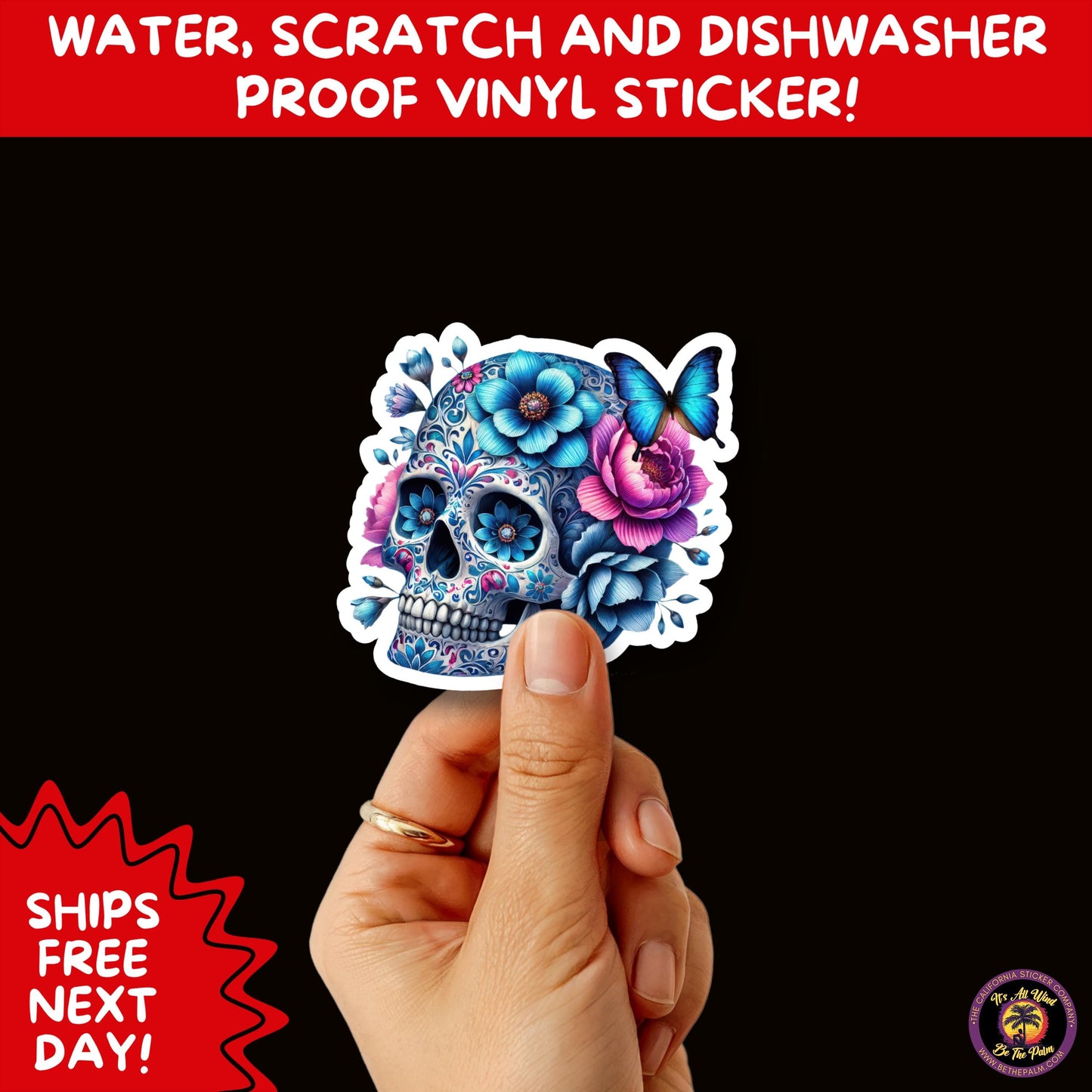 SUGAR SKULL STICKERS Day of the Dead Aesthetic Sticker Pack for Journals Laptops Water Bottles Halloween Decor and Spooky Season Gifts