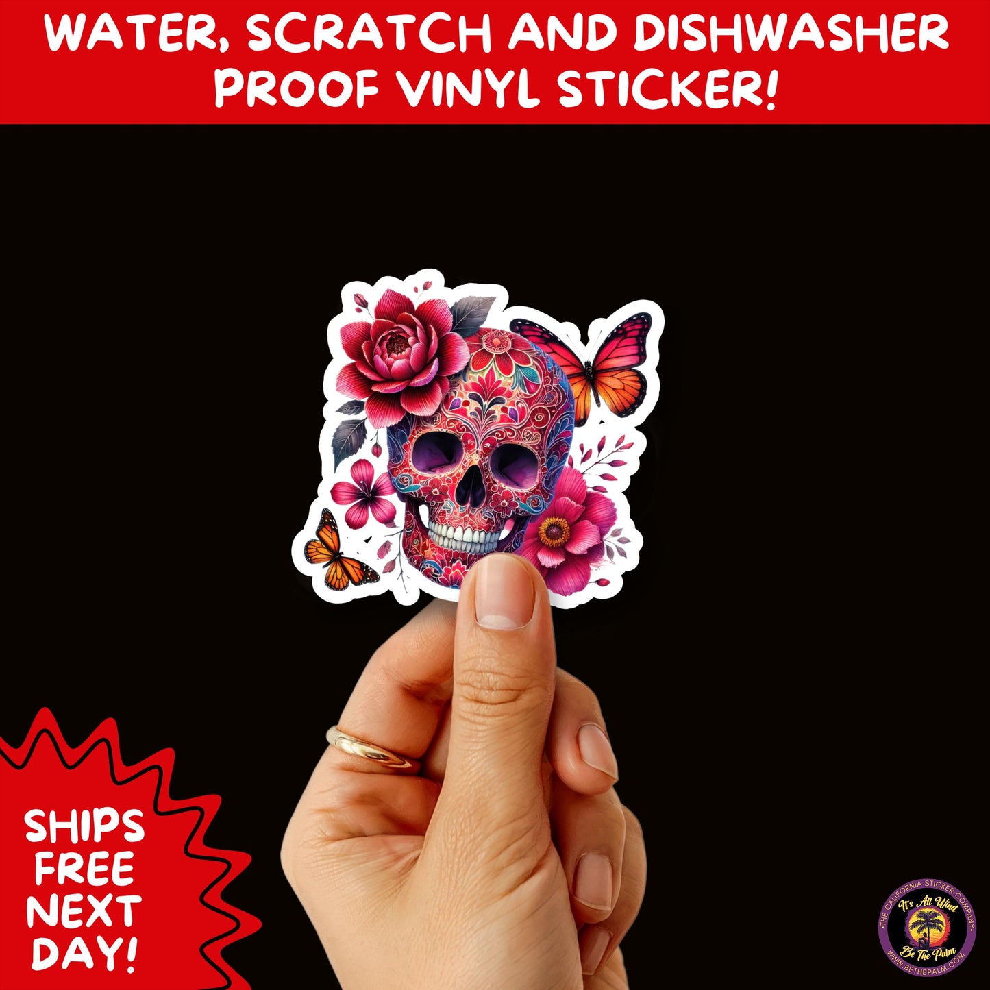 SUGAR SKULL STICKERS Day of the Dead Aesthetic Sticker Pack for Journals Laptops Water Bottles Halloween Decor and Spooky Season Gifts