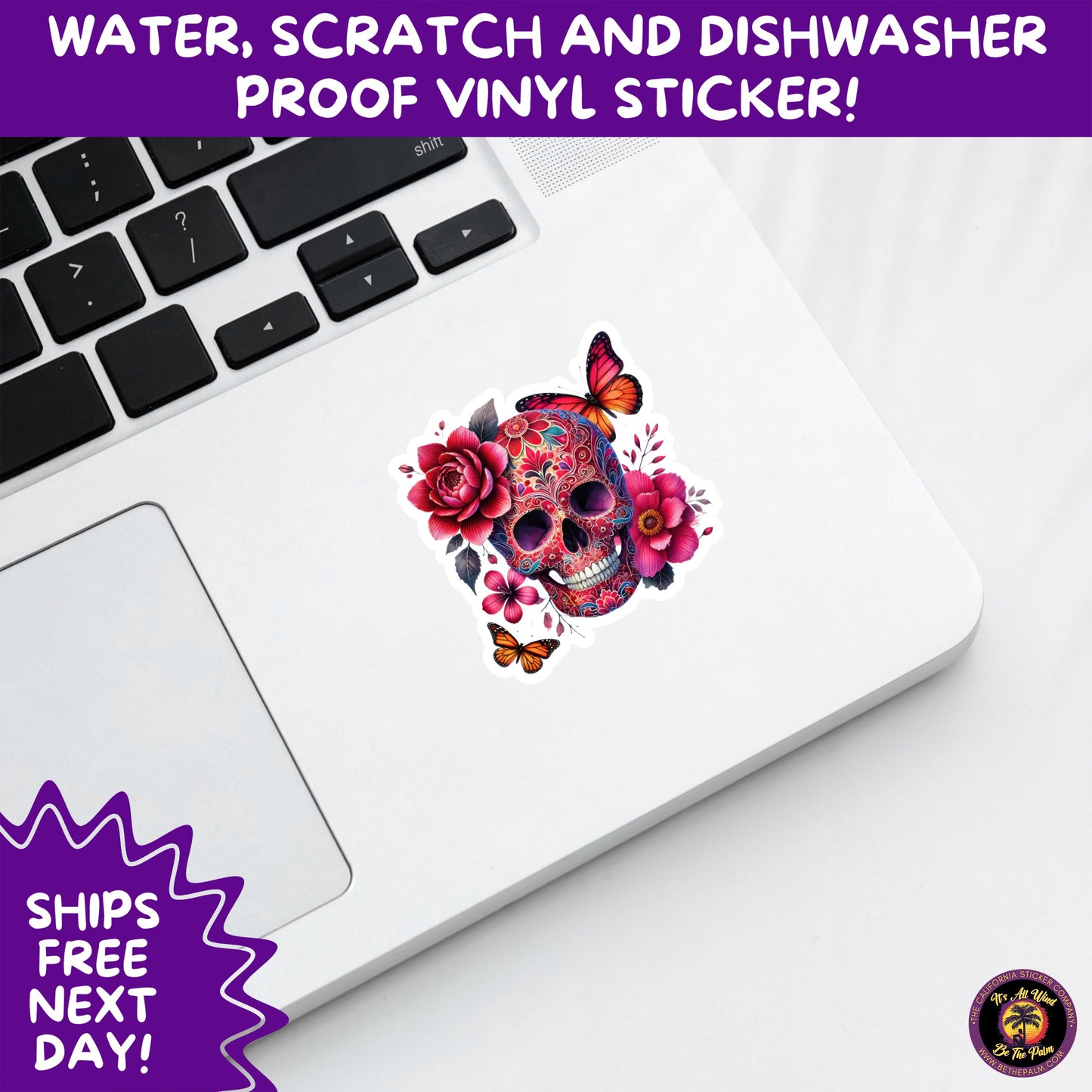 SUGAR SKULL STICKERS Day of the Dead Aesthetic Sticker Pack for Journals Laptops Water Bottles Halloween Decor and Spooky Season Gifts
