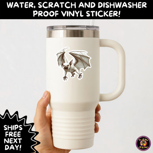 GOTHIC BAT STICKERS | for Alternative Aesthetic Lovers Spooky Vibe Cute Creepy Goth Accessories for Journal Laptop or Water Bottle Decor