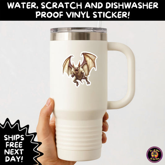 GOTHIC BAT STICKERS | for Alternative Aesthetic Lovers Spooky Vibe Cute Creepy Goth Accessories for Journal Laptop or Water Bottle Decor