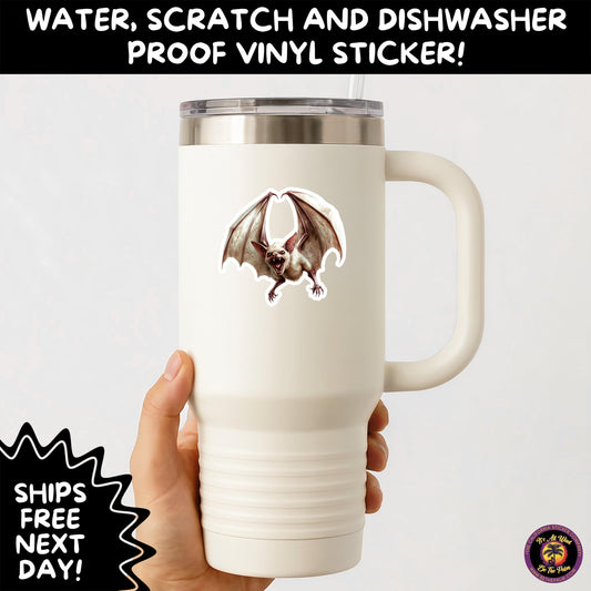 GOTHIC BAT STICKERS | for Alternative Aesthetic Lovers Spooky Vibe Cute Creepy Goth Accessories for Journal Laptop or Water Bottle Decor