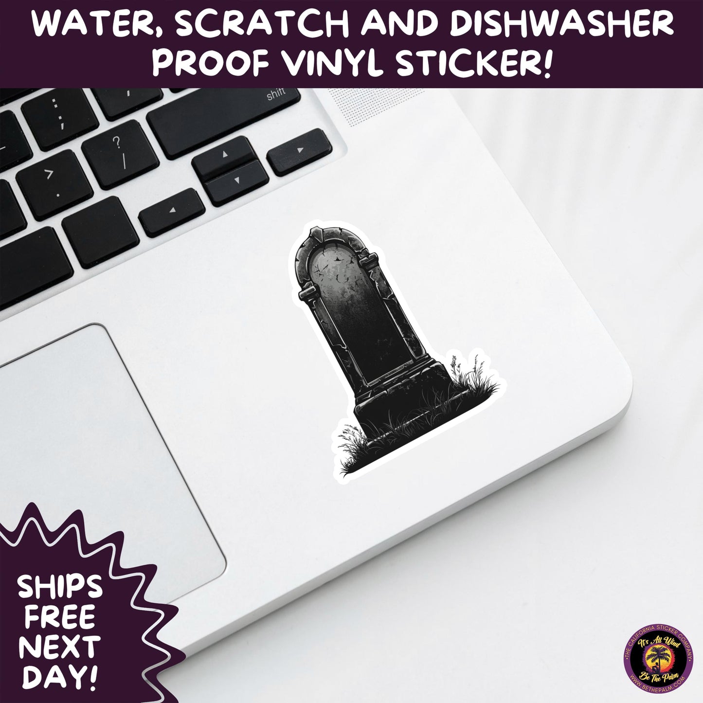 DARK GOTHIC STICKERS β Witchcore, Spooky, Occult, Alternative Vinyl Decals for Journals, Water Bottles, cemetery, headstone, and MacBooks
