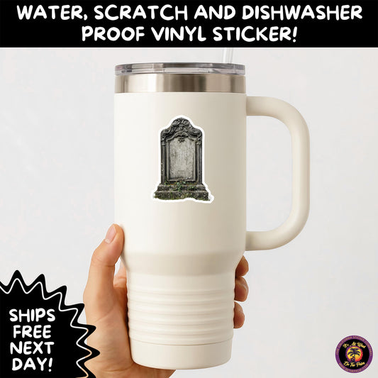 DARK GOTHIC STICKERS Witchcore, Spooky, Occult, Alternative Vinyl Decals for Journals, Water Bottles, cemetery, headstone, and MacBooks