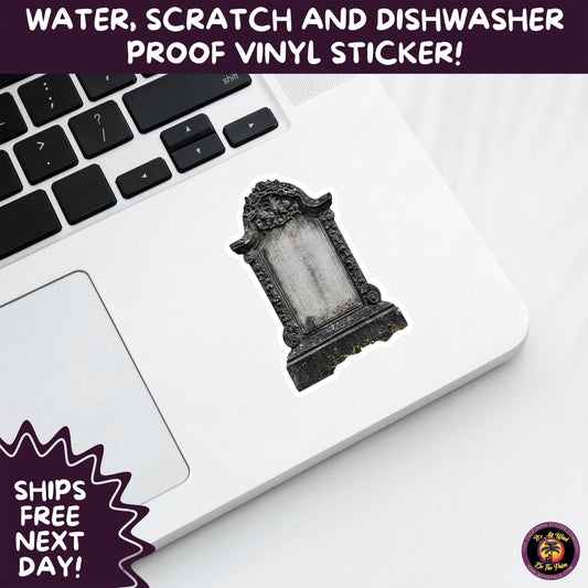 DARK GOTHIC STICKERS Witchcore, Spooky, Occult, Alternative Vinyl Decals for Journals, Water Bottles, cemetery, headstone, and MacBooks