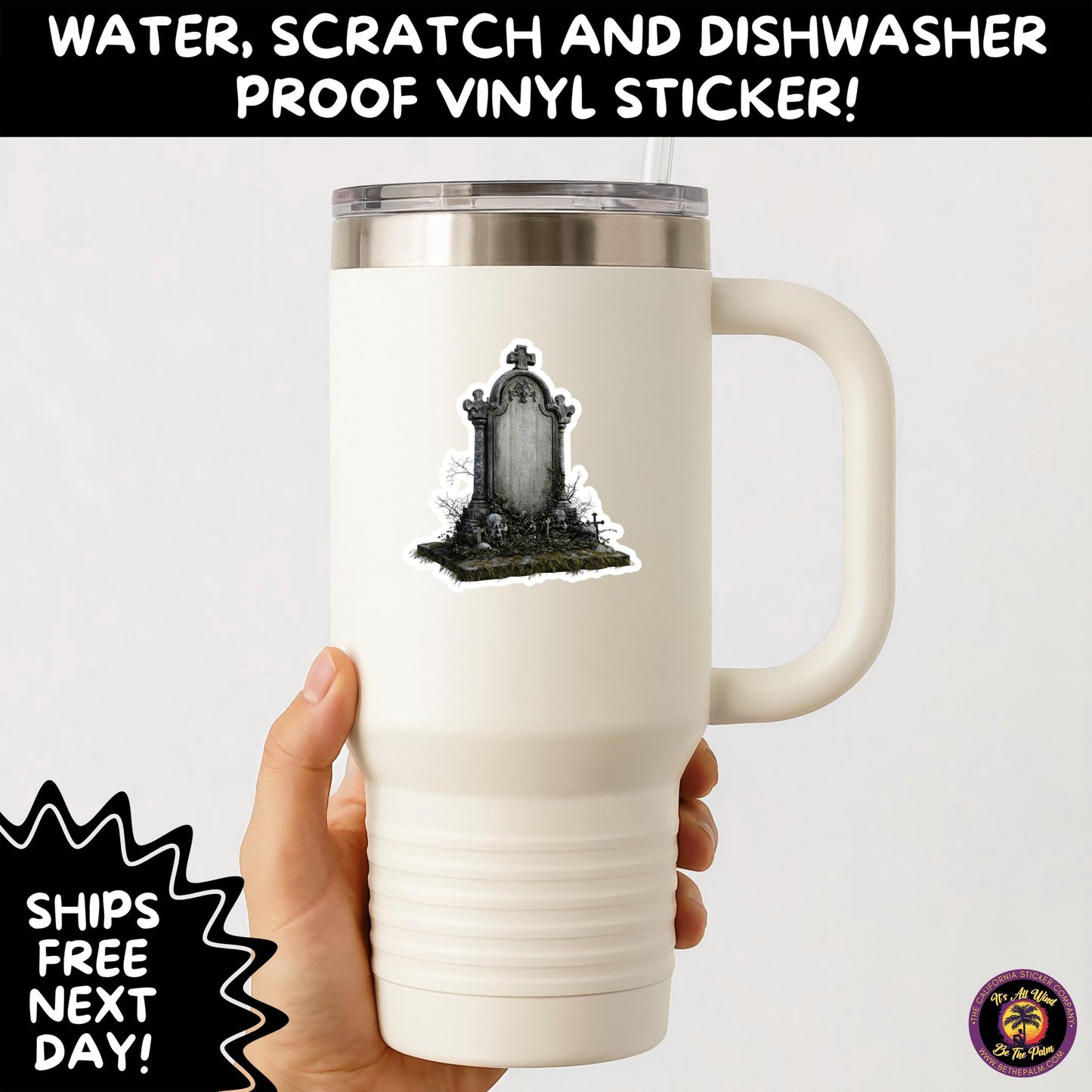 DARK GOTHIC STICKERS β Witchcore, Spooky, Occult, Alternative Vinyl Decals for Journals, Water Bottles, cemetery, headstone, and MacBooks