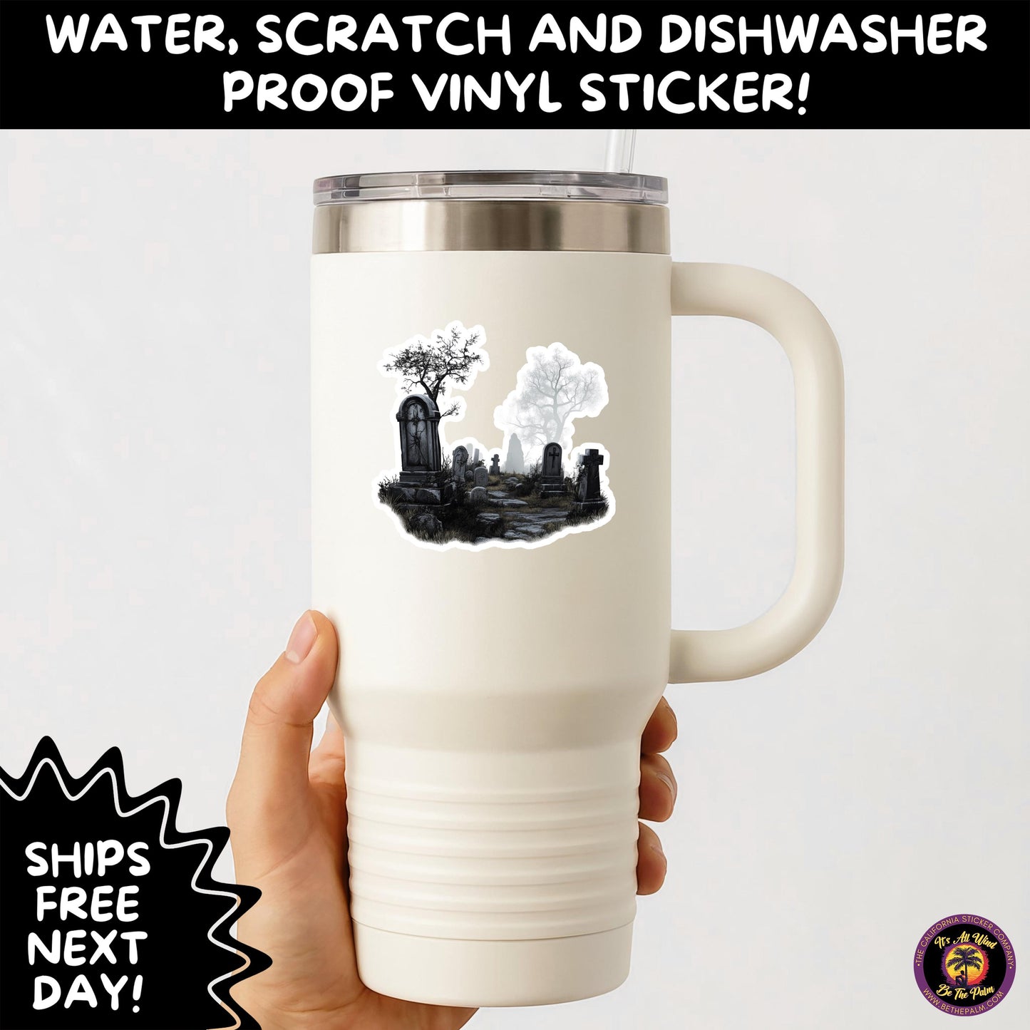 DARK GOTHIC STICKERS β Witchcore, Spooky, Occult, Alternative Vinyl Decals for Journals, Water Bottles, cemetery, headstone, and MacBooks