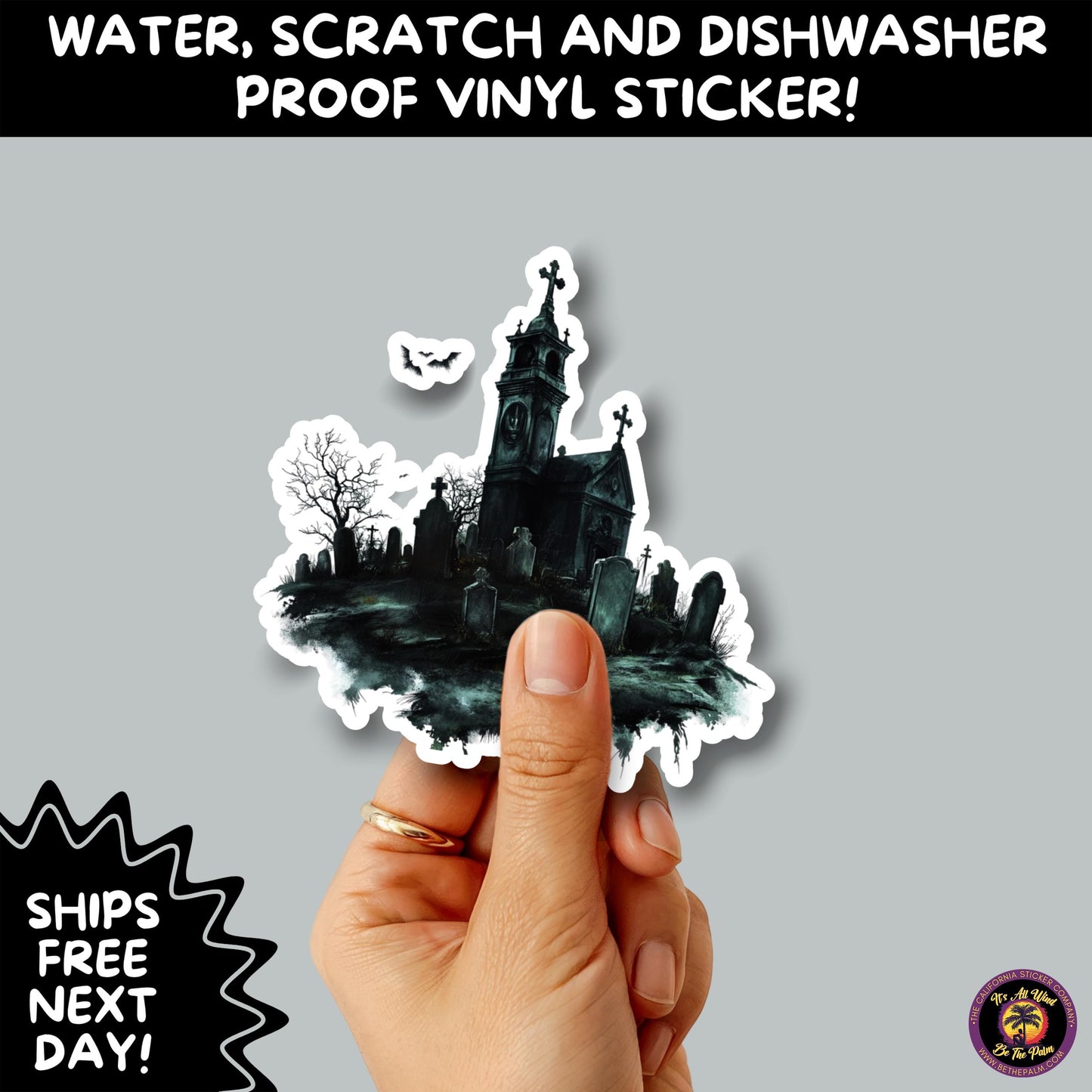 DARK GOTHIC STICKERS β Witchcore, Spooky, Occult, Alternative Vinyl Decals for Journals, Water Bottles, cemetery, headstone, and MacBooks