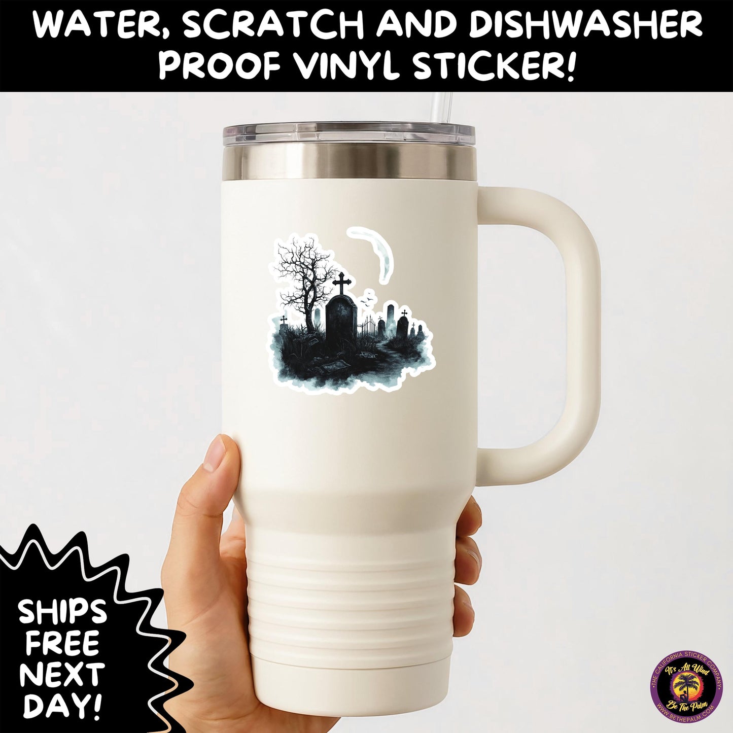 DARK GOTHIC STICKERS β Witchcore, Spooky, Occult, Alternative Vinyl Decals for Journals, Water Bottles, cemetery, headstone, and MacBooks