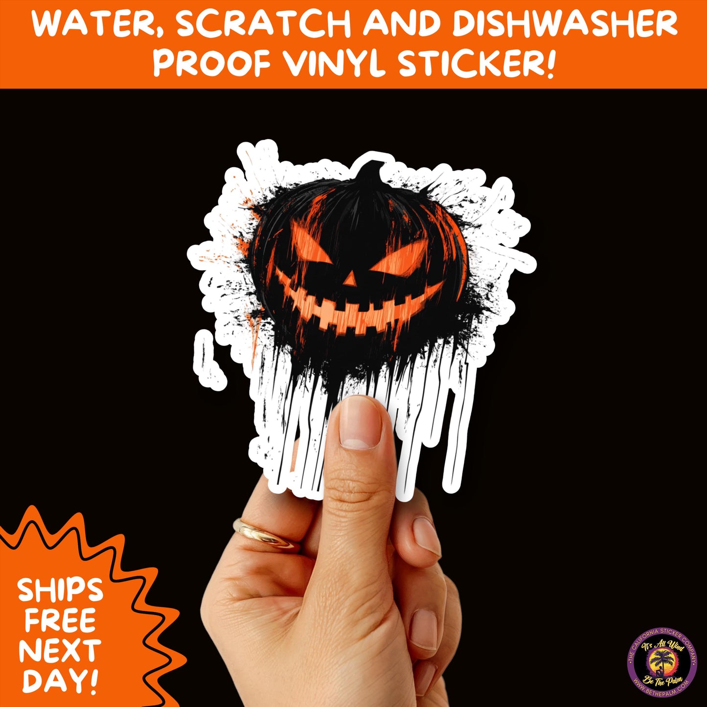 JACK O LANTERN | Aesthetic Halloween Stickers for Planners, Laptops, Water Bottles, and Spooky Autumn Craft Projects