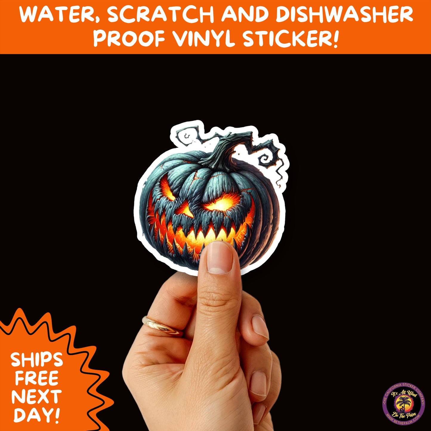 JACK O LANTERN | Aesthetic Halloween Stickers for Planners, Laptops, Water Bottles, and Spooky Autumn Craft Projects