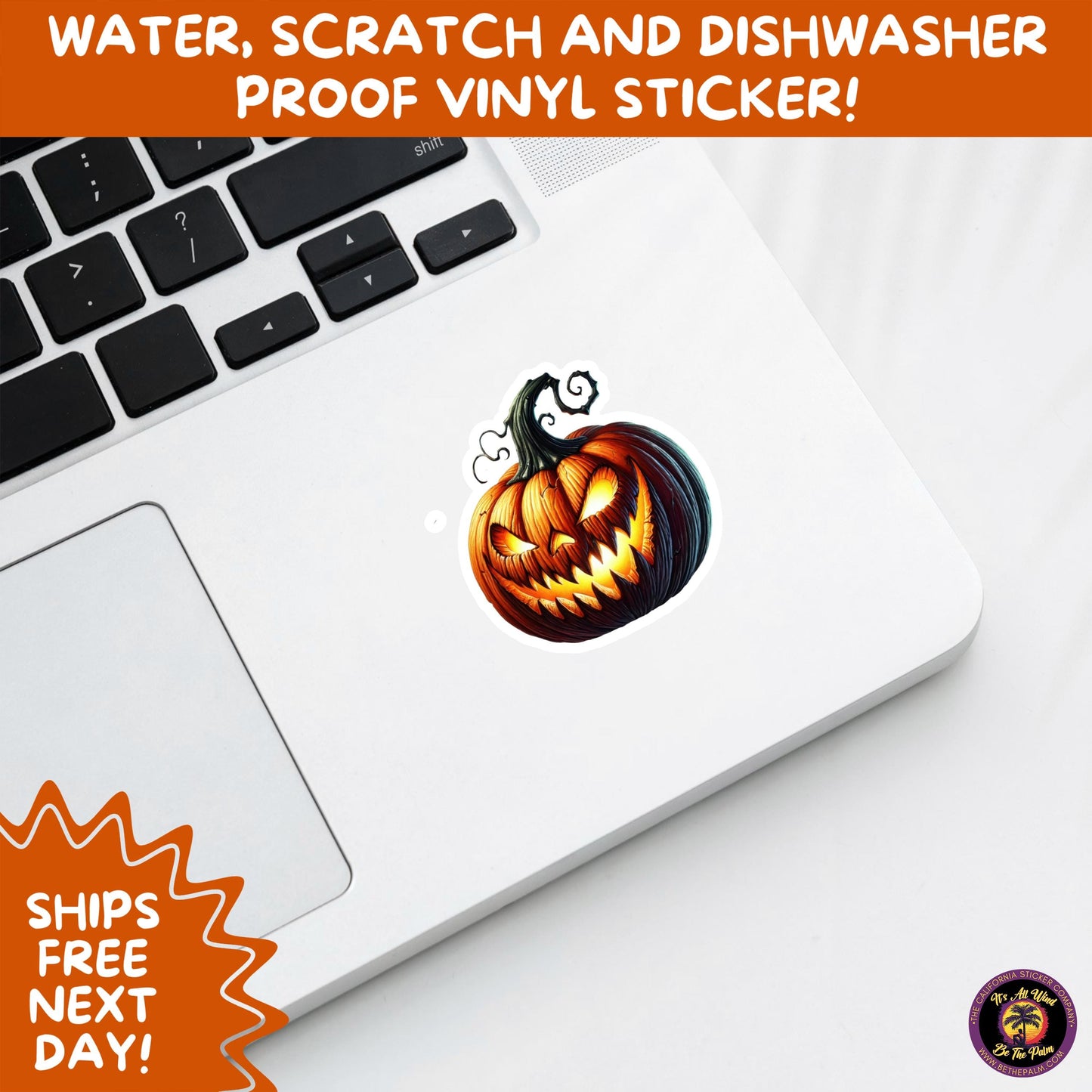 JACK O LANTERN | Aesthetic Halloween Stickers for Planners, Laptops, Water Bottles, and Spooky Autumn Craft Projects