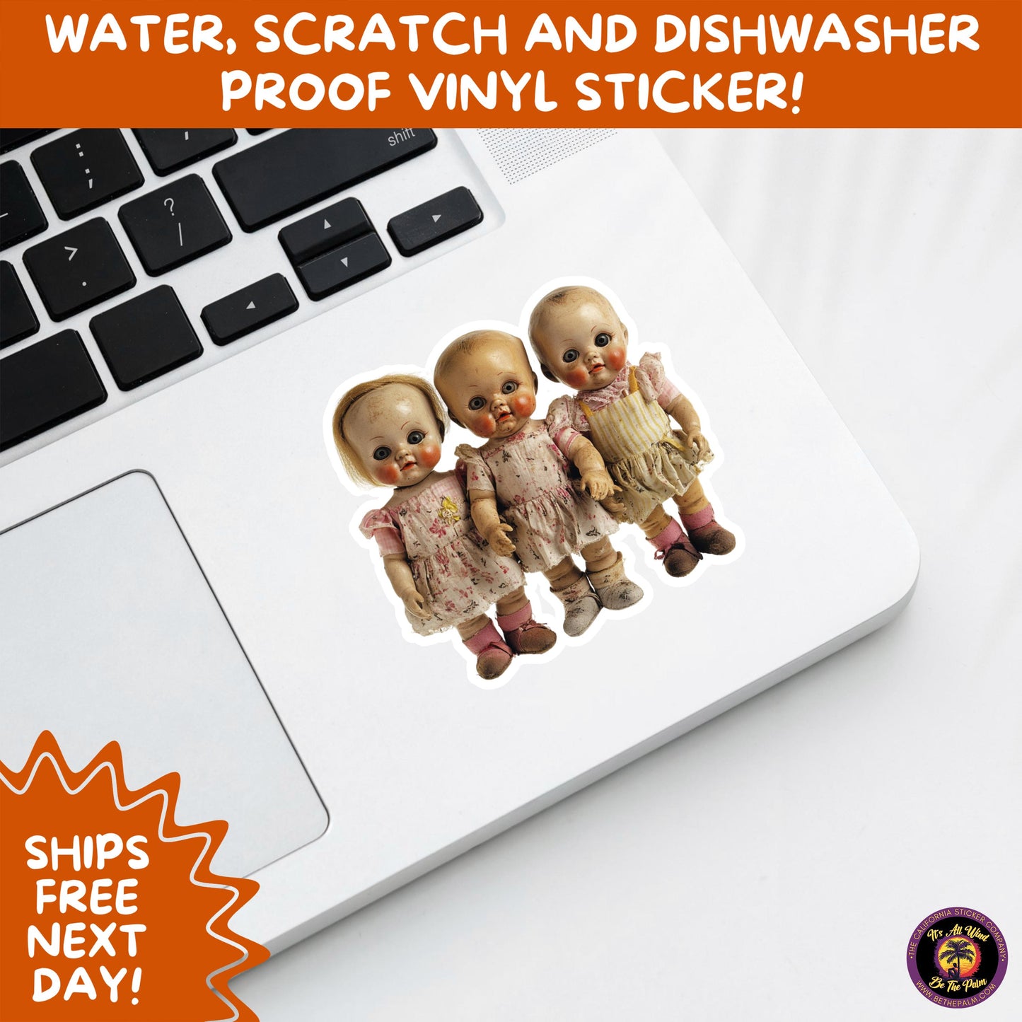 HORROR DOLL STICKERS Spooky Cute Creepy Girl Stickers β Perfect for Halloween, Scrapbooking, and Horror Aesthetic Fans