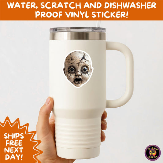 HORROR DOLL STICKERS Spooky Cute Creepy Girl Stickers Perfect for Halloween, Scrapbooking, and Horror Aesthetic Fans