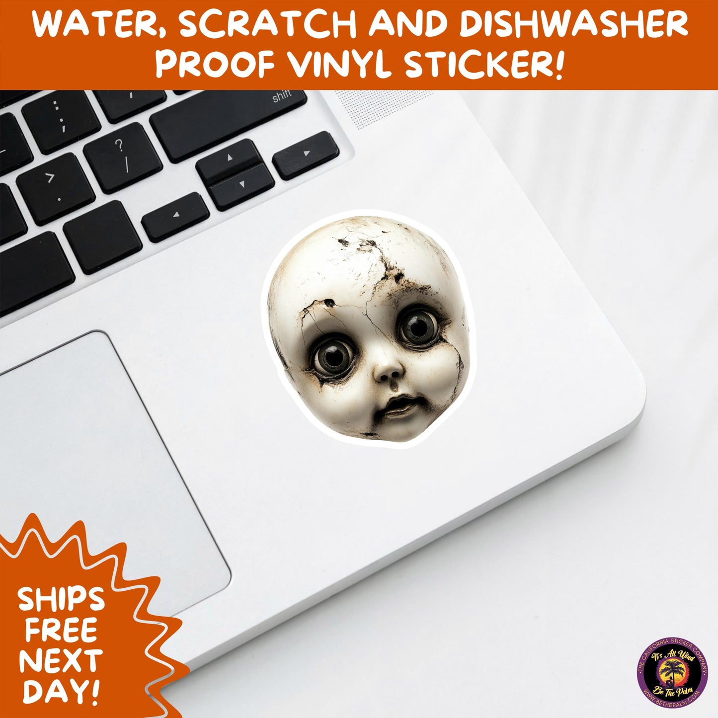 HORROR DOLL STICKERS Spooky Cute Creepy Girl Stickers β Perfect for Halloween, Scrapbooking, and Horror Aesthetic Fans