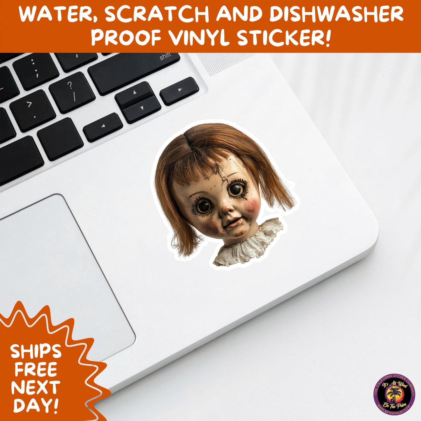 HORROR DOLL STICKERS Spooky Cute Creepy Girl Stickers β Perfect for Halloween, Scrapbooking, and Horror Aesthetic Fans