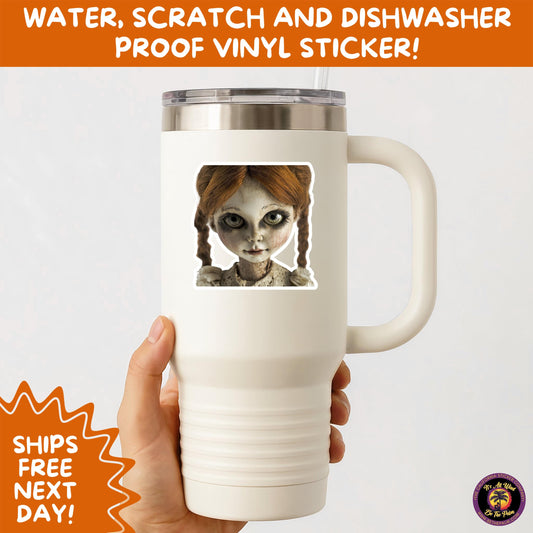 HORROR DOLL STICKERS Spooky Cute Creepy Girl Stickers Perfect for Halloween, Scrapbooking, and Horror Aesthetic Fans