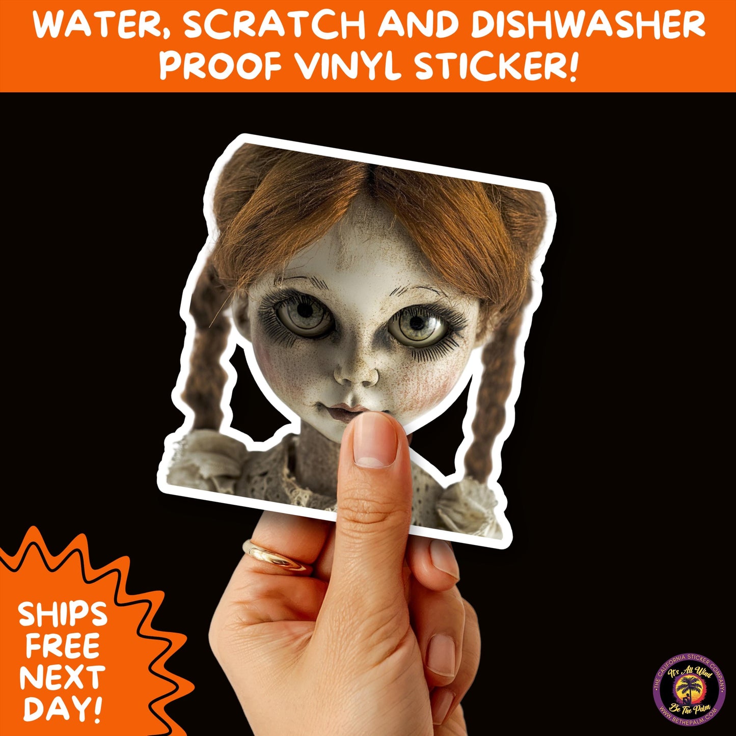 HORROR DOLL STICKERS Spooky Cute Creepy Girl Stickers Perfect for Halloween, Scrapbooking, and Horror Aesthetic Fans