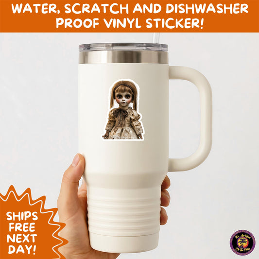 HORROR DOLL STICKERS Spooky Cute Creepy Girl Stickers Perfect for Halloween, Scrapbooking, and Horror Aesthetic Fans