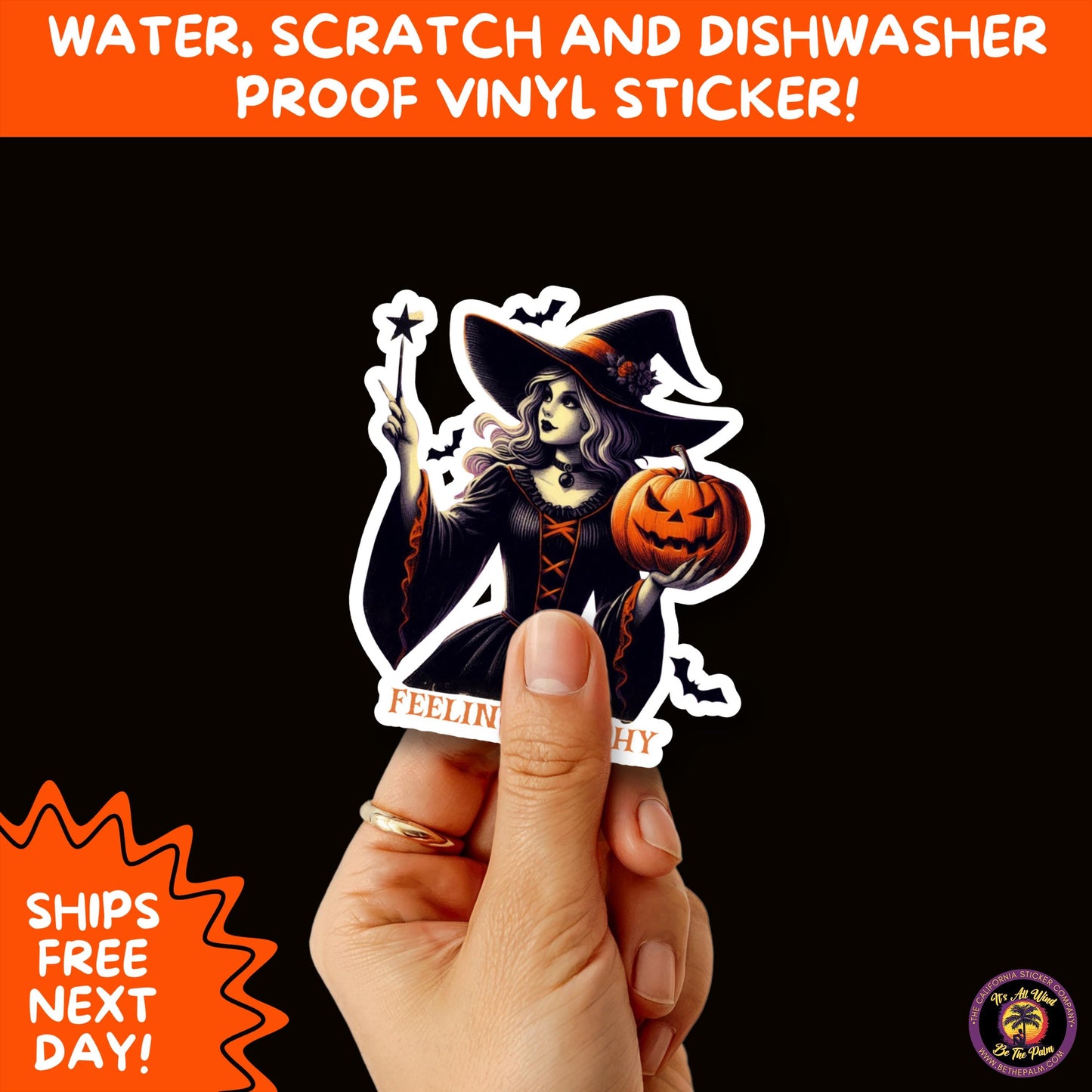 HALLOWEEN VINYL STICKERS | Spooky Ghosts, Witches, Pumpkins, Skulls and Bats β Waterproof Halloween Sticker Pack for All Ages