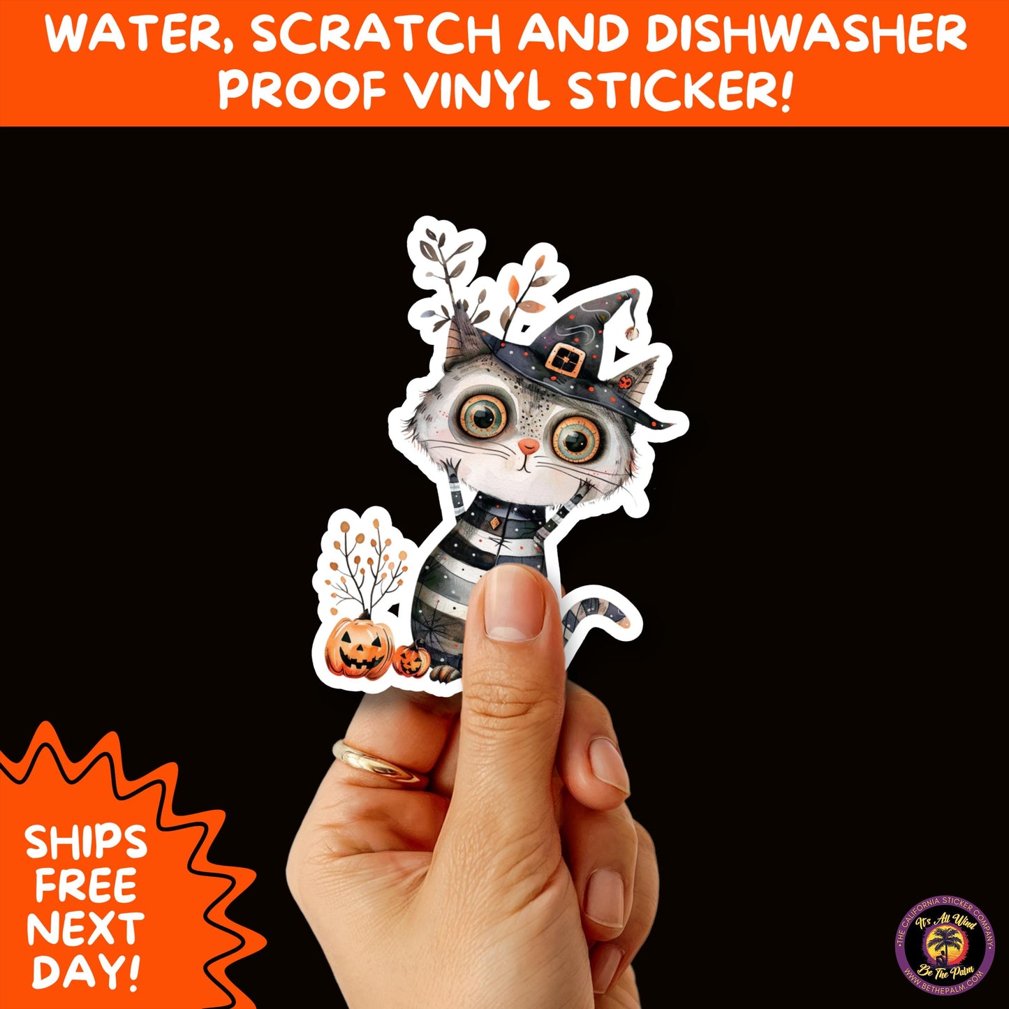 HALLOWEEN VINYL STICKERS | Spooky Ghosts, Witches, Pumpkins, Skulls and Bats β Waterproof Halloween Sticker Pack for All Ages