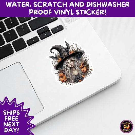 HALLOWEEN VINYL STICKERS | Spooky Ghosts, Witches, Pumpkins, Skulls and Bats β Waterproof Halloween Sticker Pack for All Ages