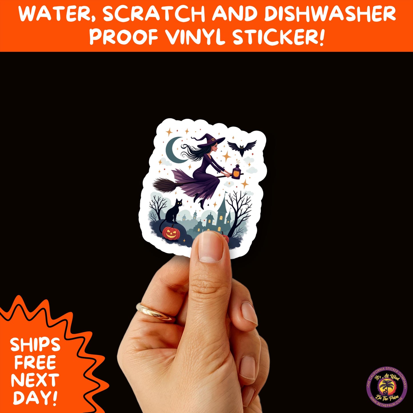 HALLOWEEN VINYL STICKERS | Spooky Ghosts, Witches, Pumpkins, Skulls and Bats β Waterproof Halloween Sticker Pack for All Ages