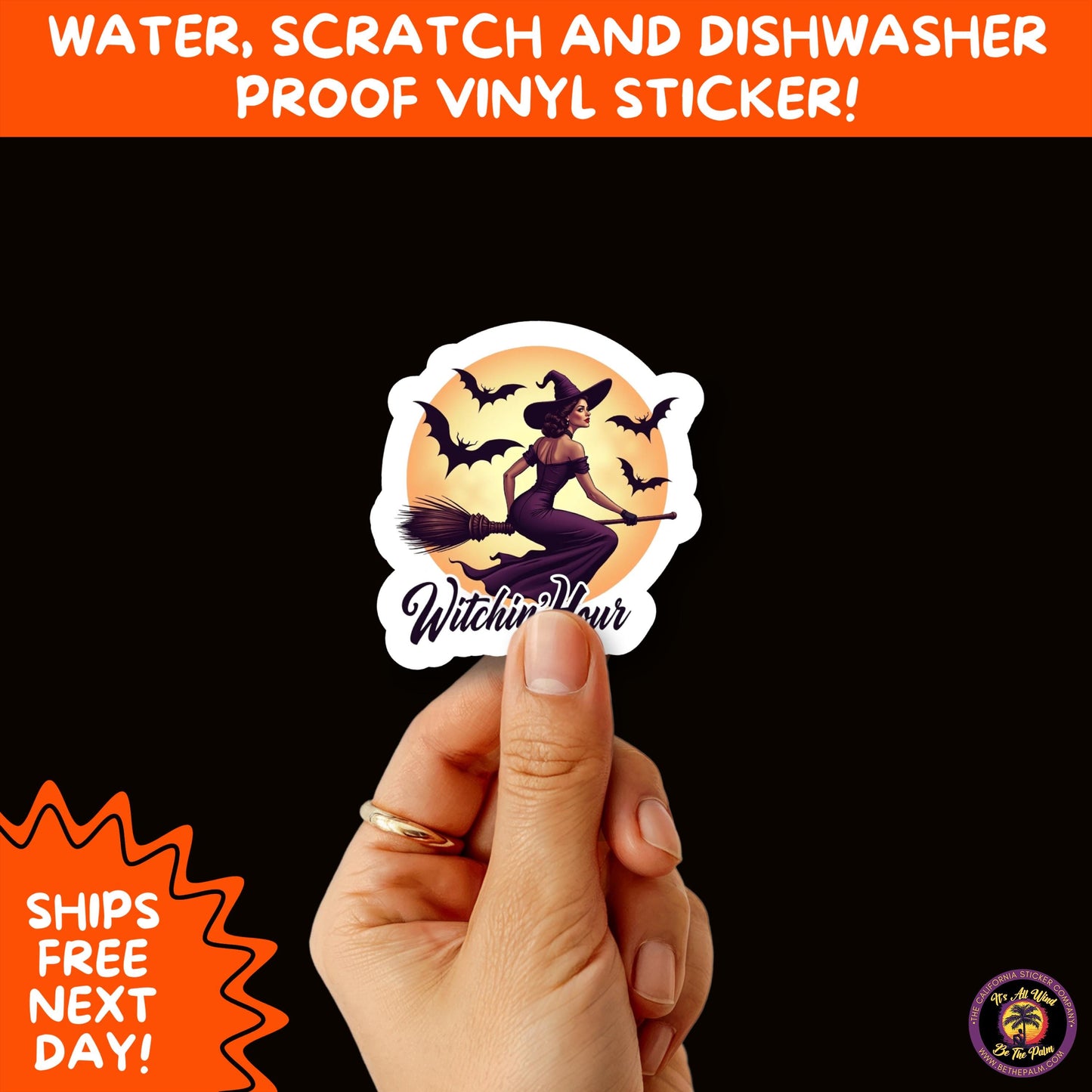 HALLOWEEN VINYL STICKERS | Spooky Ghosts, Witches, Pumpkins, Skulls and Bats β Waterproof Halloween Sticker Pack for All Ages