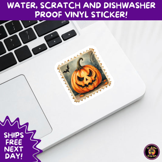 HALLOWEEN VINYL STICKERS | Spooky Ghosts, Witches, Pumpkins, Skulls and Bats – Waterproof Halloween Sticker Pack for All Ages