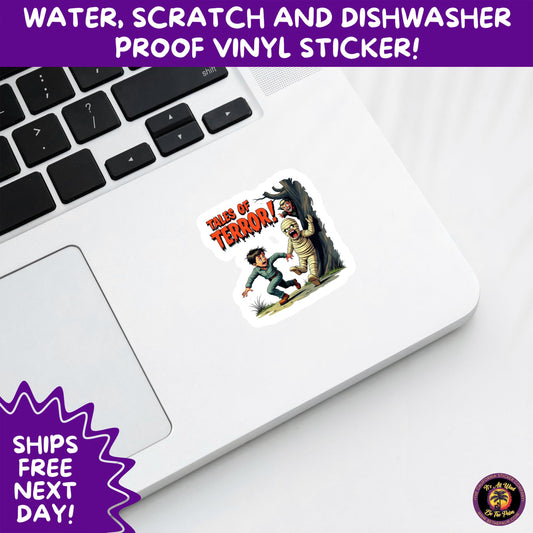 HALLOWEEN VINYL STICKERS | Spooky Ghosts, Witches, Pumpkins, Skulls and Bats Waterproof Halloween Sticker Pack for All Ages