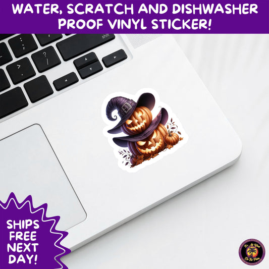 HALLOWEEN VINYL STICKERS | Spooky Ghosts, Witches, Pumpkins, Skulls and Bats – Waterproof Halloween Sticker Pack for All Ages