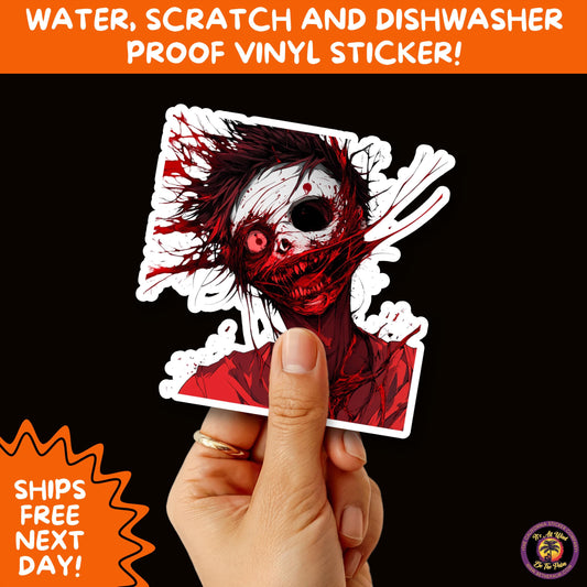 GORE HORROR STICKERS | Creepy Vibe Aesthetic – Blood, Skulls, Guts, and Creepy Vinyl Art for Halloween and Alternative Style Fans