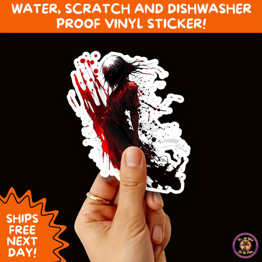 GORE HORROR STICKERS | Creepy Vibe Aesthetic – Blood, Skulls, Guts, and Creepy Vinyl Art for Halloween and Alternative Style Fans