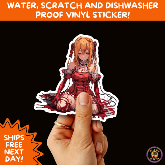 GORE HORROR STICKERS | Creepy Vibe Aesthetic – Blood, Skulls, Guts, and Creepy Vinyl Art for Halloween and Alternative Style Fans