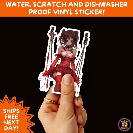 GORE HORROR STICKERS | Creepy Vibe Aesthetic – Blood, Skulls, Guts, and Creepy Vinyl Art for Halloween and Alternative Style Fans