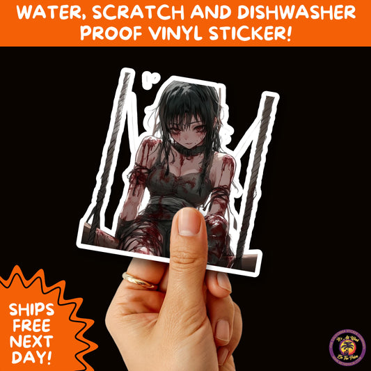 GORE HORROR STICKERS | Creepy Vibe Aesthetic – Blood, Skulls, Guts, and Creepy Vinyl Art for Halloween and Alternative Style Fans