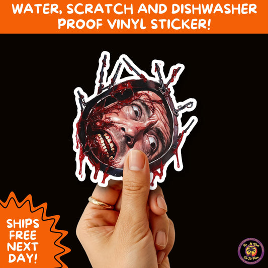 GORE HORROR STICKERS | Creepy Vibe Aesthetic – Blood, Skulls, Guts, and Creepy Vinyl Art for Halloween and Alternative Style Fans