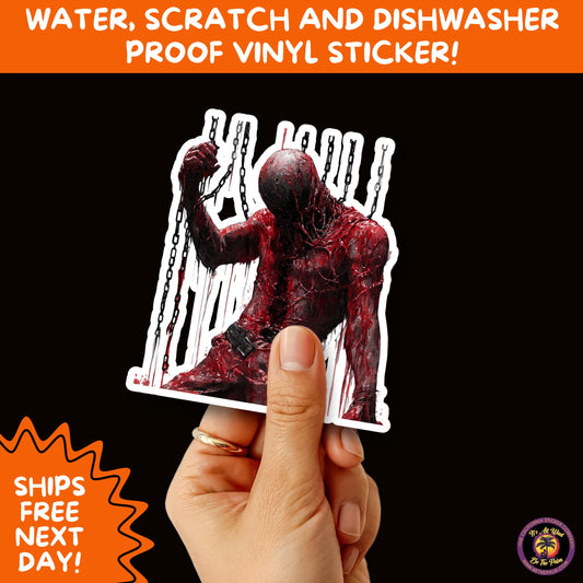 GORE HORROR STICKERS | Creepy Vibe Aesthetic Blood, Skulls, Guts, and Creepy Vinyl Art for Halloween and Alternative Style Fans