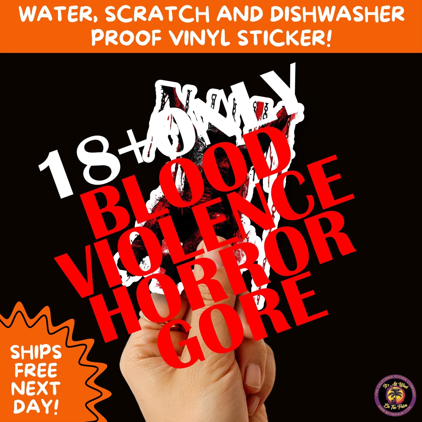 GORE HORROR STICKERS | Creepy Vibe Aesthetic β Blood, Skulls, Guts, and Creepy Vinyl Art for Halloween and Alternative Style Fans