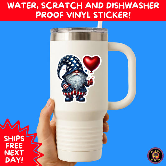 4TH OF JULY | Sticker Pack Independence Day Vinyl Decals, USA Flag, Fireworks, Red White Blue Summer Holiday Patriotic Sticker Set