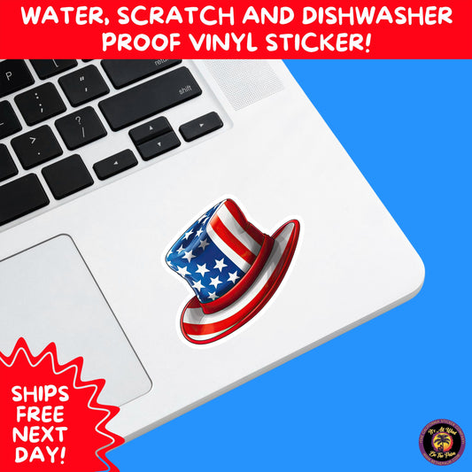 4TH OF JULY | Sticker Pack Independence Day Vinyl Decals, USA Flag, Fireworks, Red White Blue Summer Holiday Patriotic Sticker Set