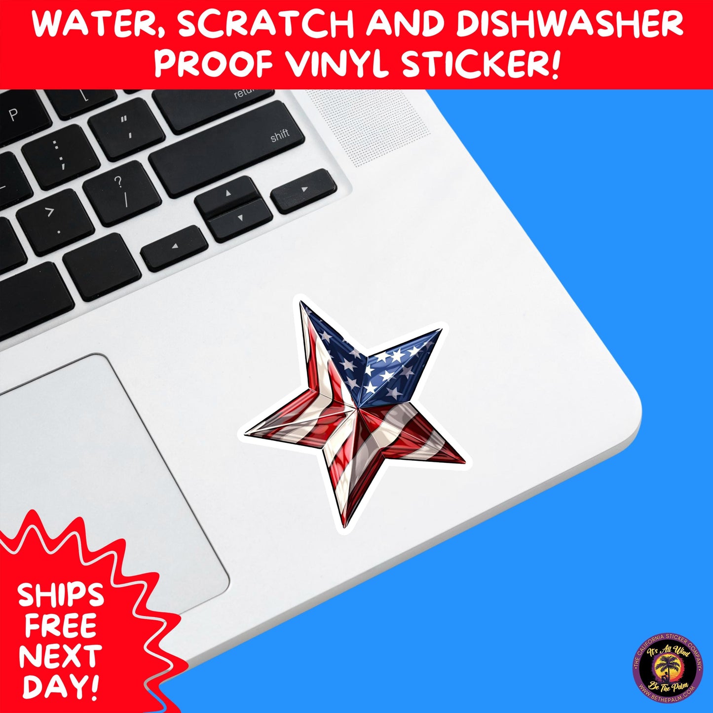 4th of july | sticker pack independence day vinyl decals, usa flag, fireworks, red white blue summer holiday patriotic sticker set